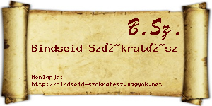Bindseid Szókratész névjegykártya