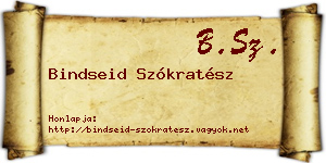 Bindseid Szókratész névjegykártya