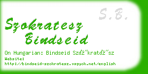 szokratesz bindseid business card